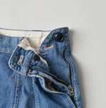 45R Komugi Denim Soufflé Skirt Distressed