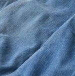 45R Komugi Denim Soufflé Skirt Distressed