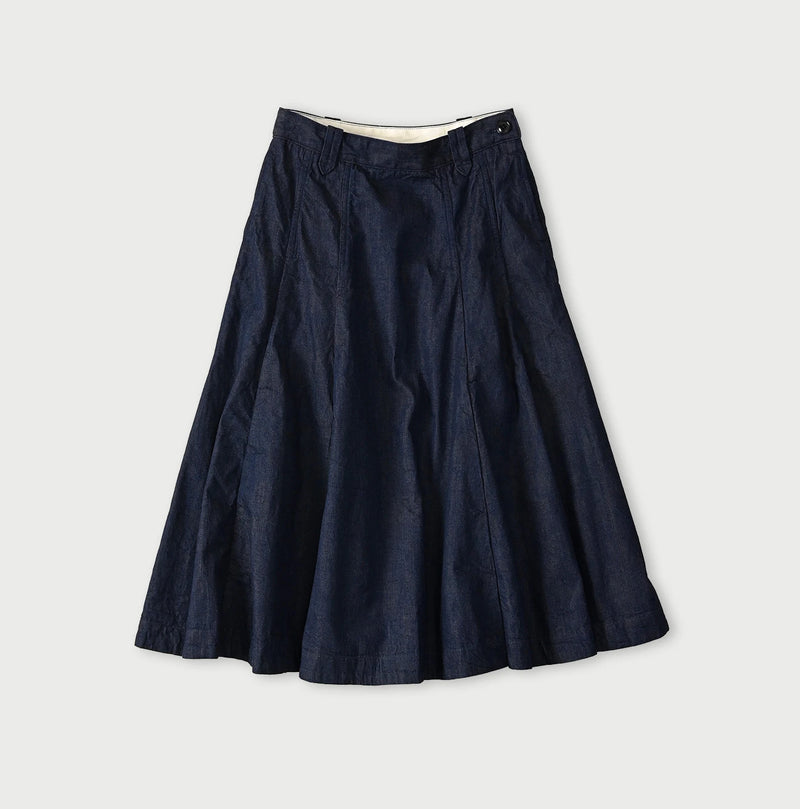 45R Komugi Denim Soufflé Skirt Nou - Image 1