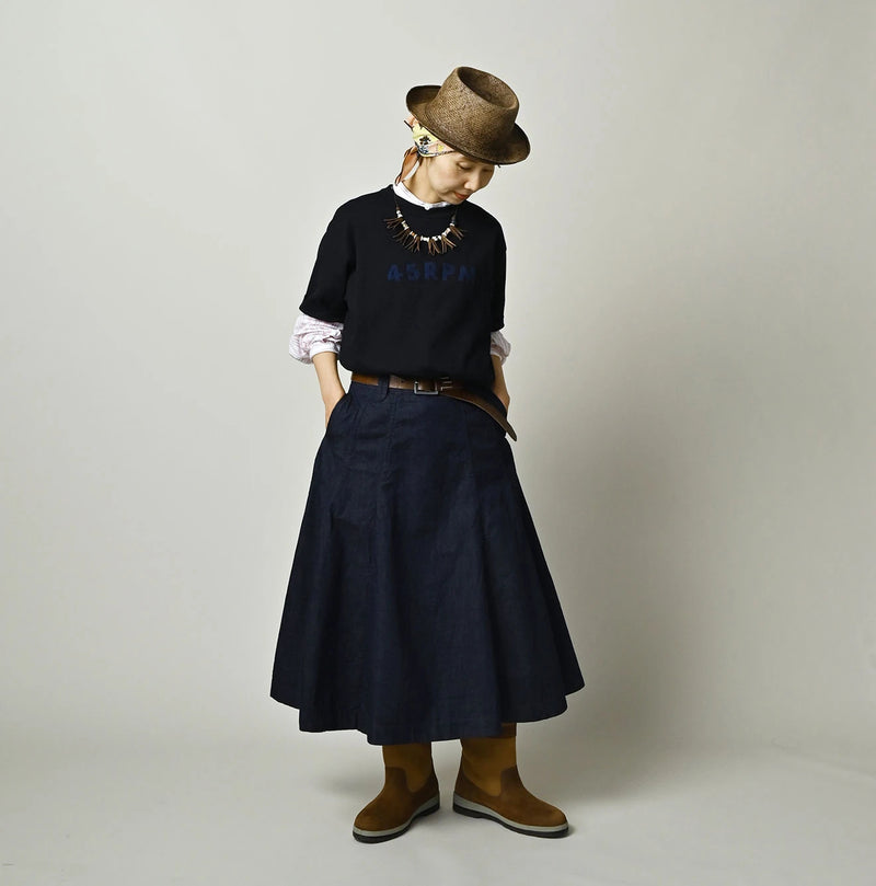 45R Komugi Denim Soufflé Skirt Nou - Image 2