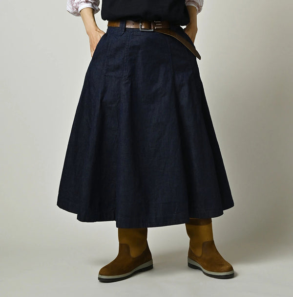 45R Komugi Denim Soufflé Skirt Nou