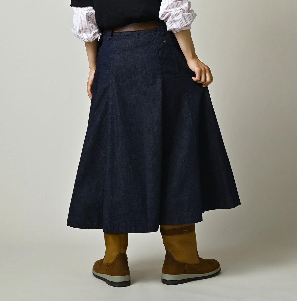 45R Komugi Denim Soufflé Skirt Nou