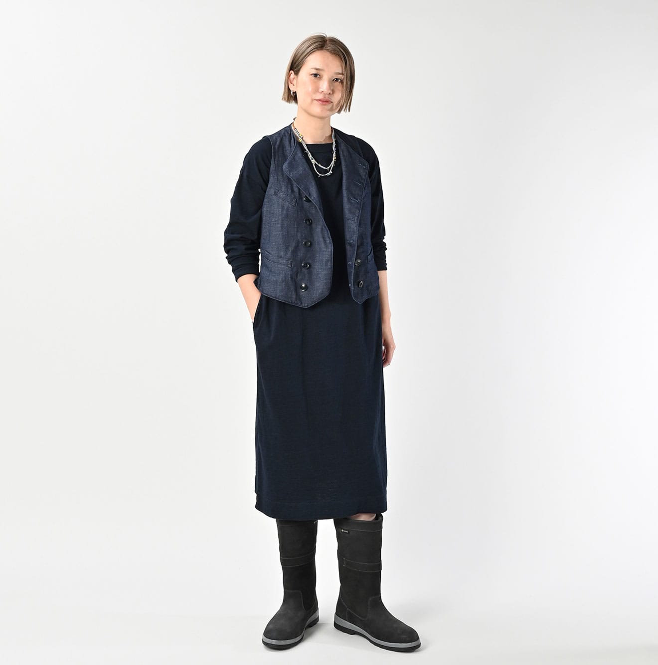 45R Indigo Tenjiku 45 Star Dress - Image 2