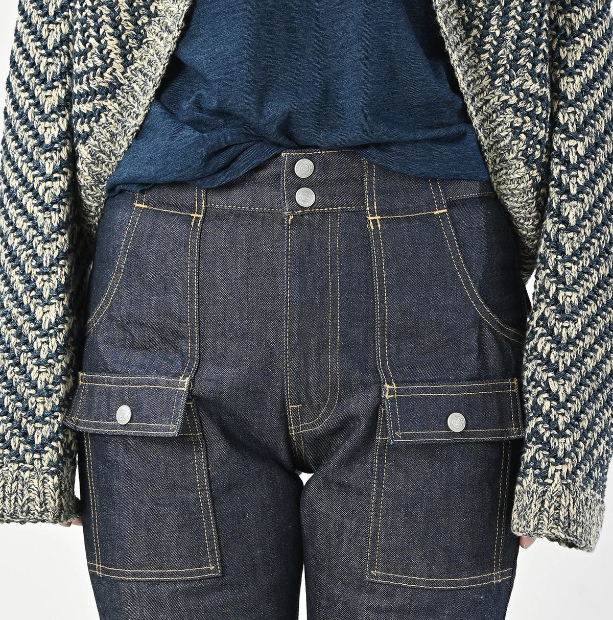 45R Rye Mugi Denim 908 Bush Pants Nou - Image 10