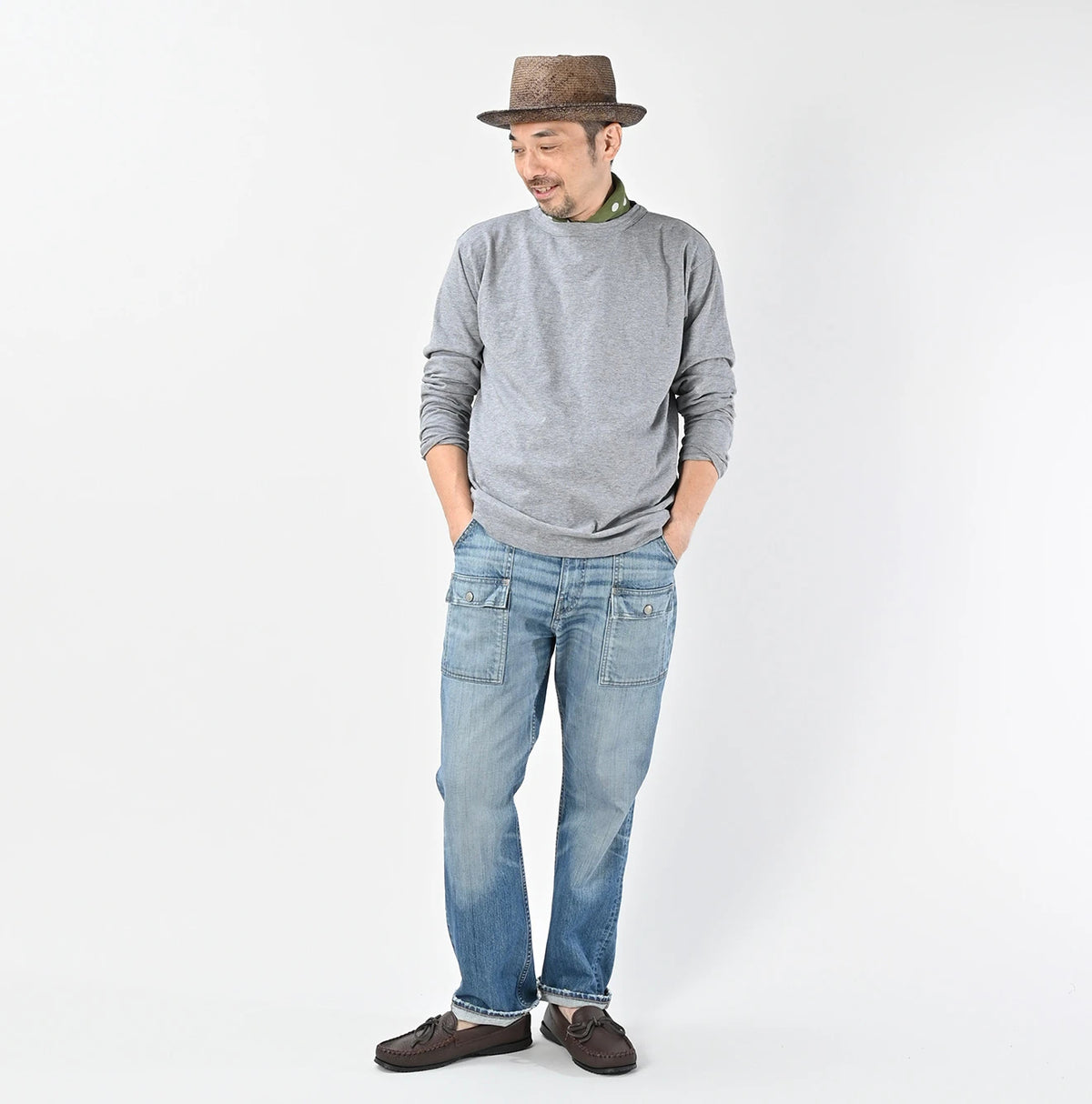 45R Rye Mugi Denim 908 Bush Pants Distressed - Image 4