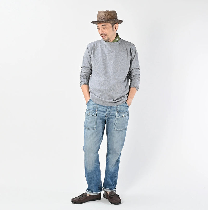 45R Rye Mugi Denim 908 Bush Pants Distressed - Image 4