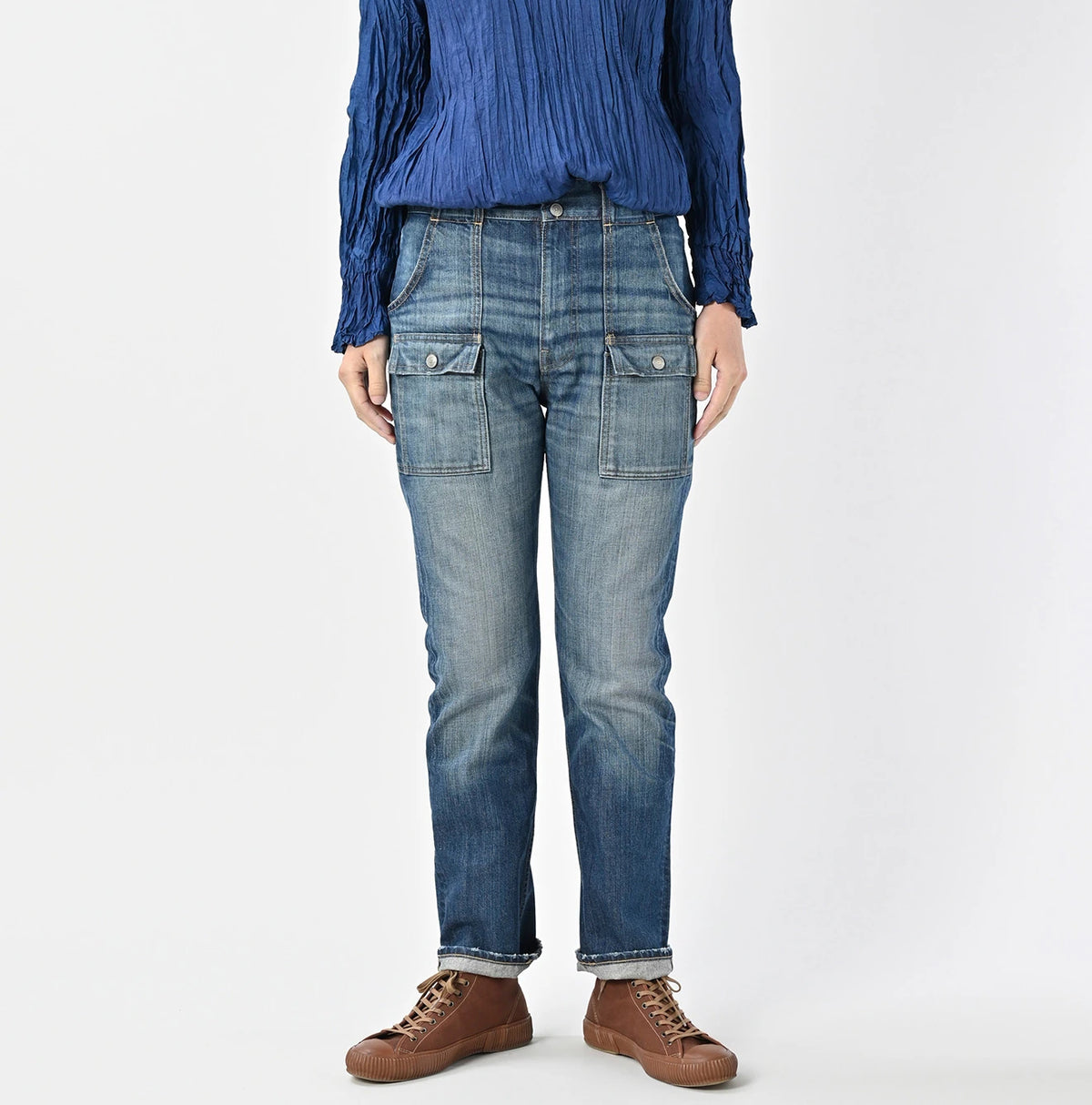 45R Rye Mugi Denim 908 Bush Pants Distressed