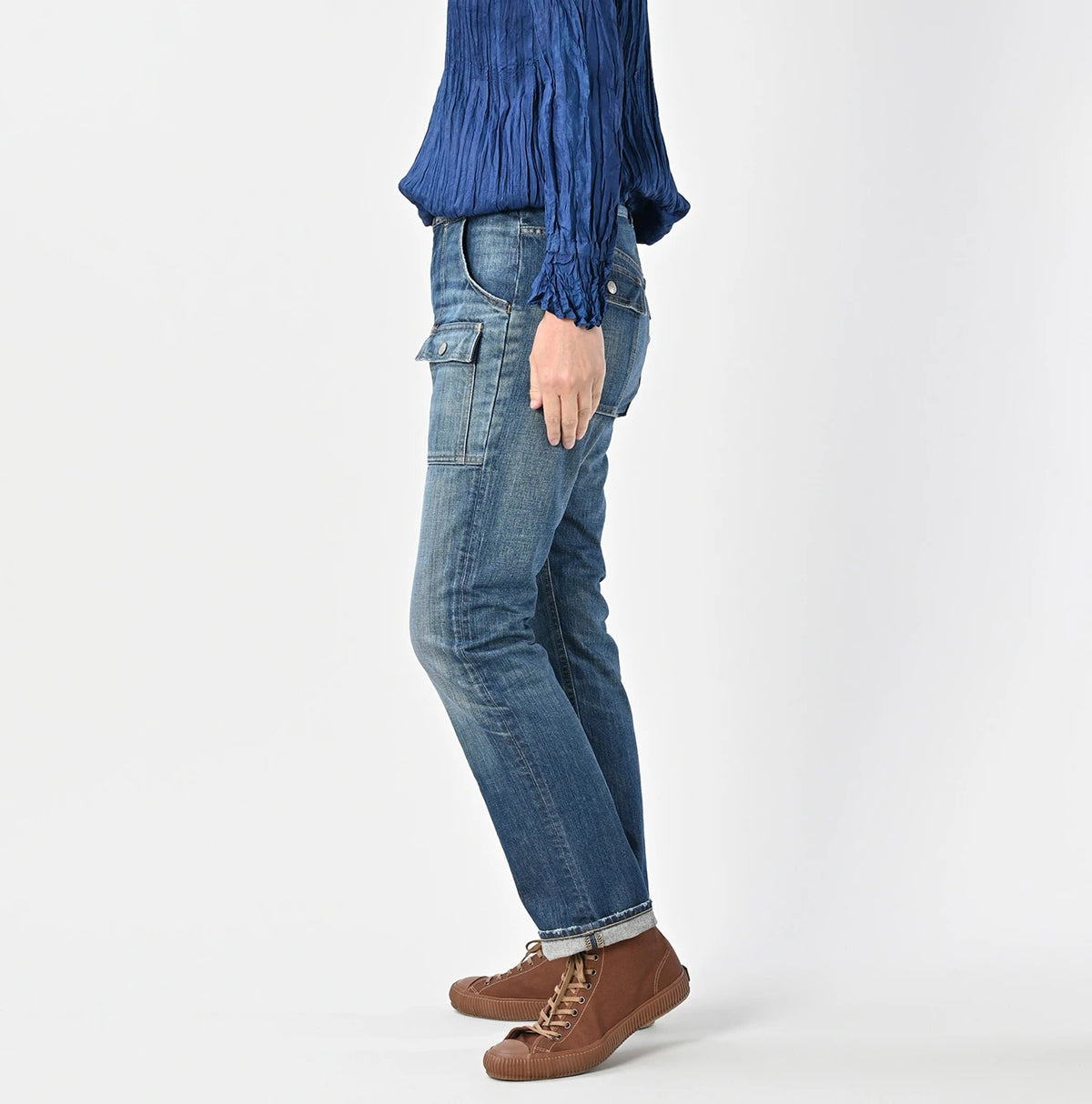 45R Rye Mugi Denim 908 Bush Pants Distressed - Image 6