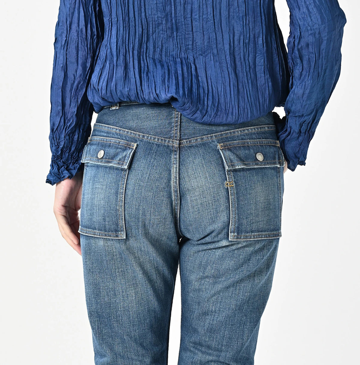 45R Rye Mugi Denim 908 Bush Pants Distressed - Image 13