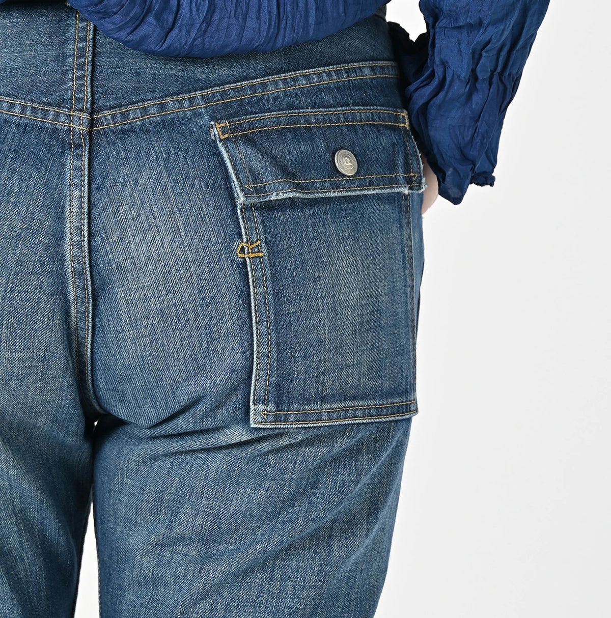 45R Rye Mugi Denim 908 Bush Pants Distressed