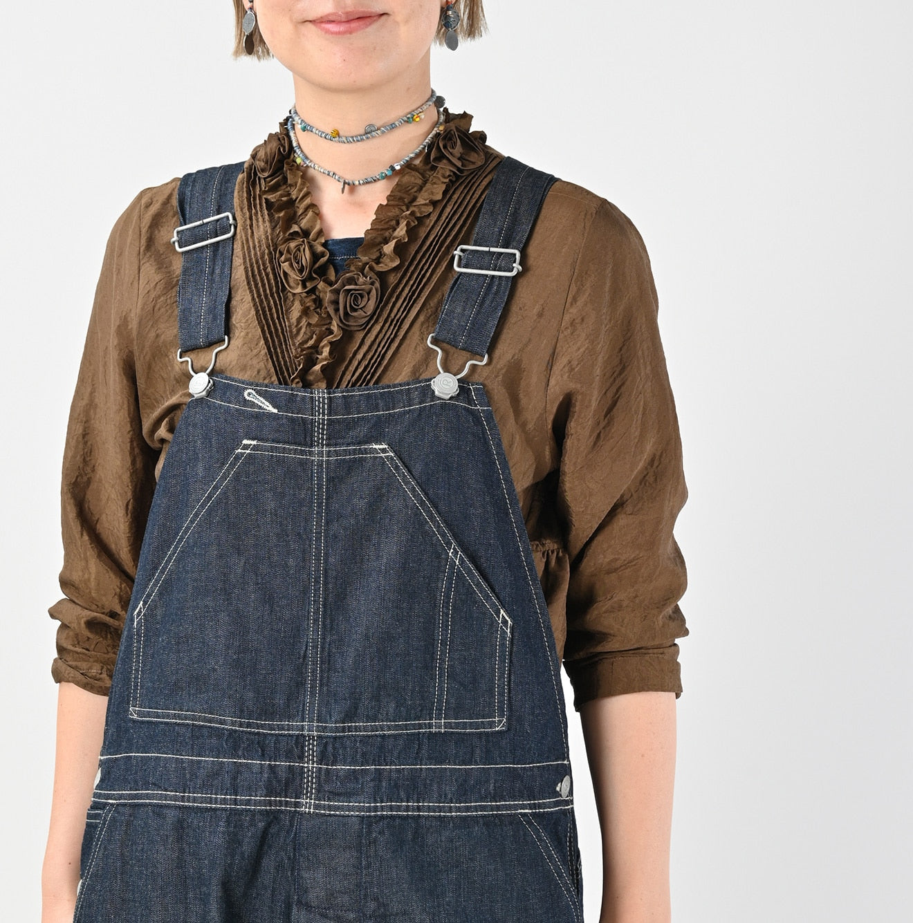 45R Indigo Mugihiko Denim Overall Nou - Image 8