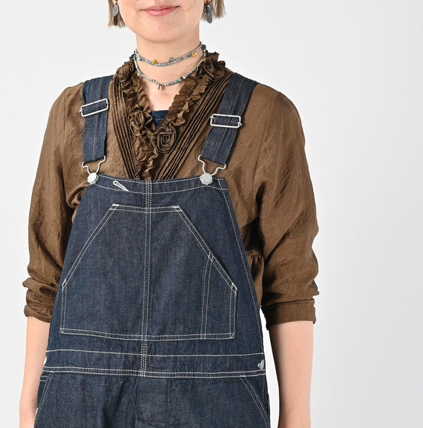 45R Indigo Mugihiko Denim Overall Nou