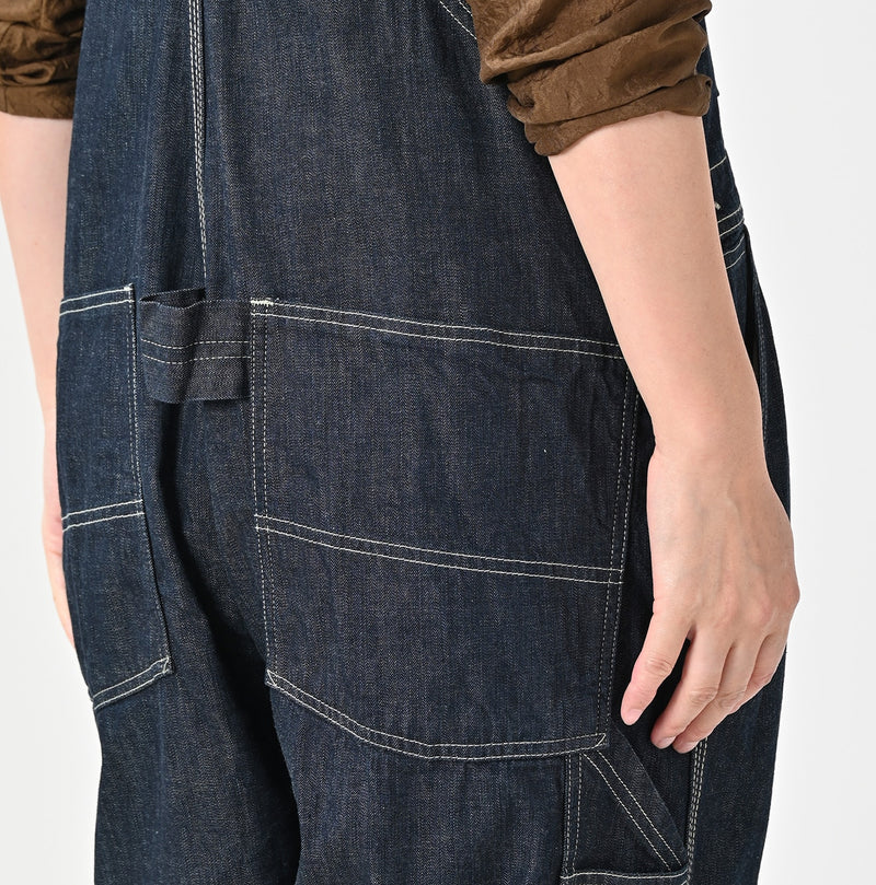 45R Indigo Mugihiko Denim Overall Nou
