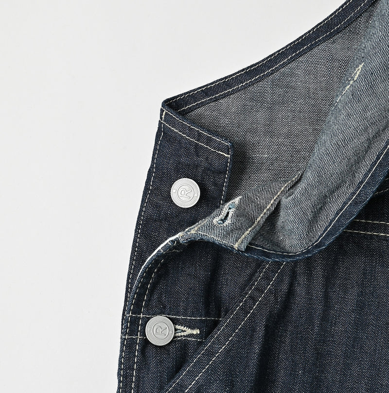 45R Indigo Mugihiko Denim Overall Nou - Image 16