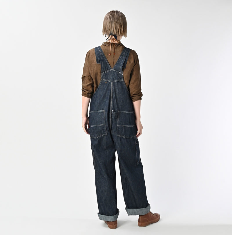 45R Indigo Mugihiko Denim Overall Nou - Image 7