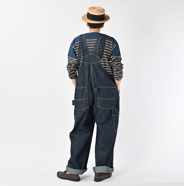 45R Indigo Mugihiko Denim Overall Nou