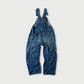45R Indigo Mugihiko Denim Overall Distressed
