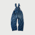 45R Indigo Mugihiko Denim Overall Distressed