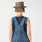 45R Indigo Mugihiko Denim Overall Distressed