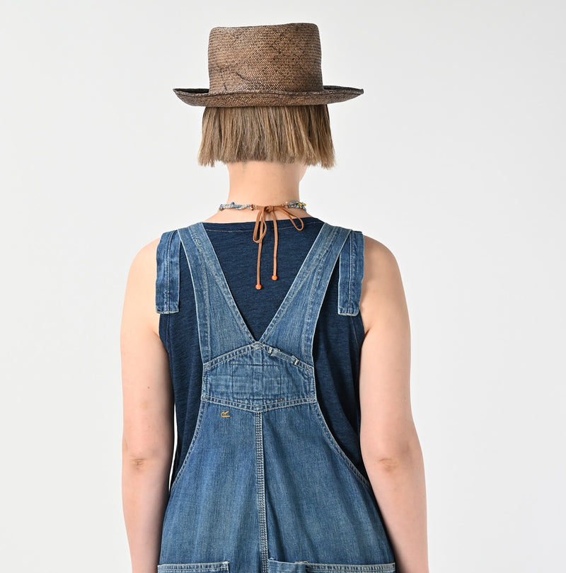 45R Indigo Mugihiko Denim Overall Distressed - Image 10