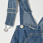 45R Indigo Mugihiko Denim Overall Distressed