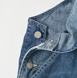 45R Indigo Mugihiko Denim Overall Distressed