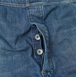 45R Indigo Mugihiko Denim Overall Distressed