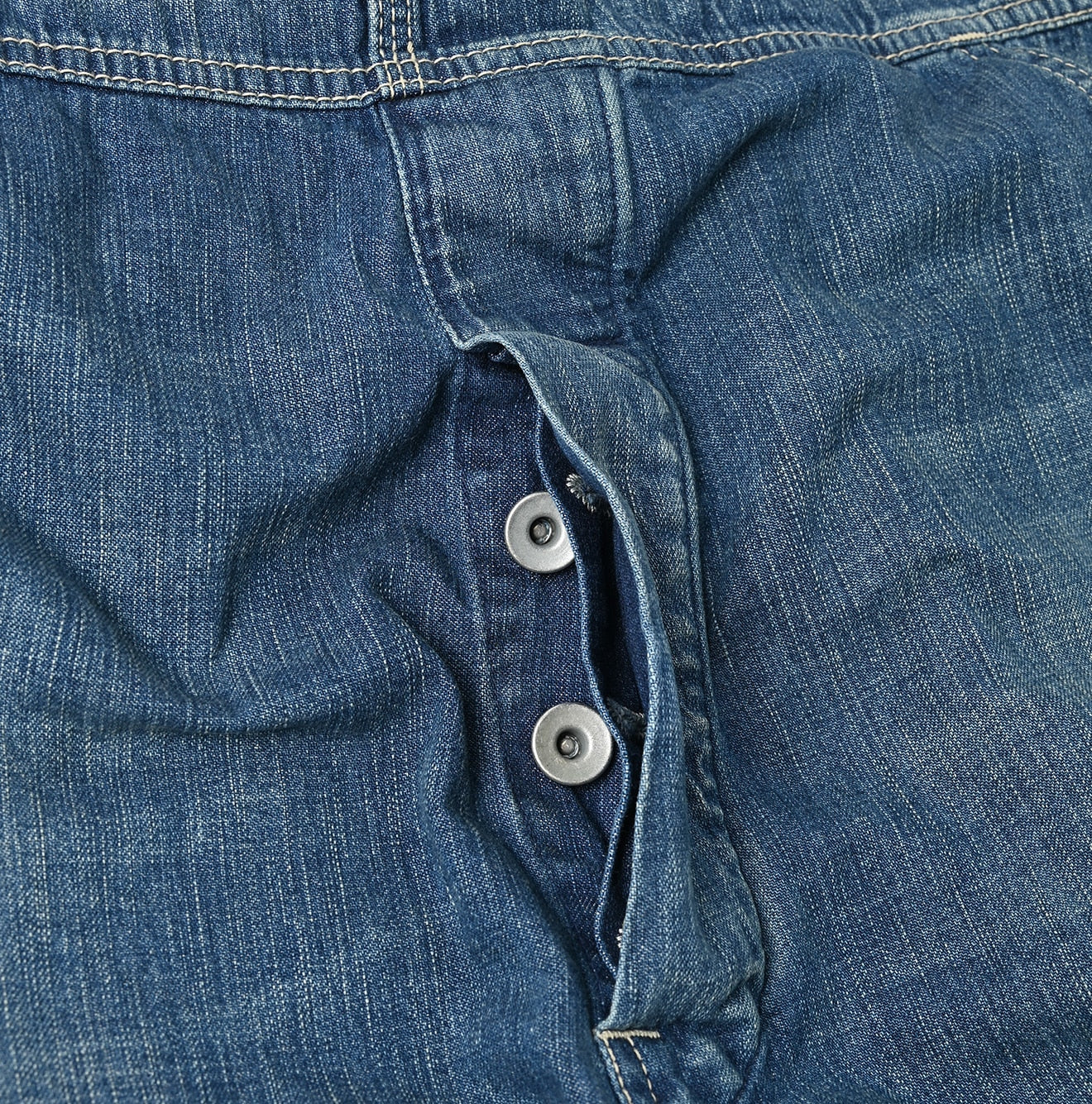 45R Indigo Mugihiko Denim Overall Distressed - Image 17