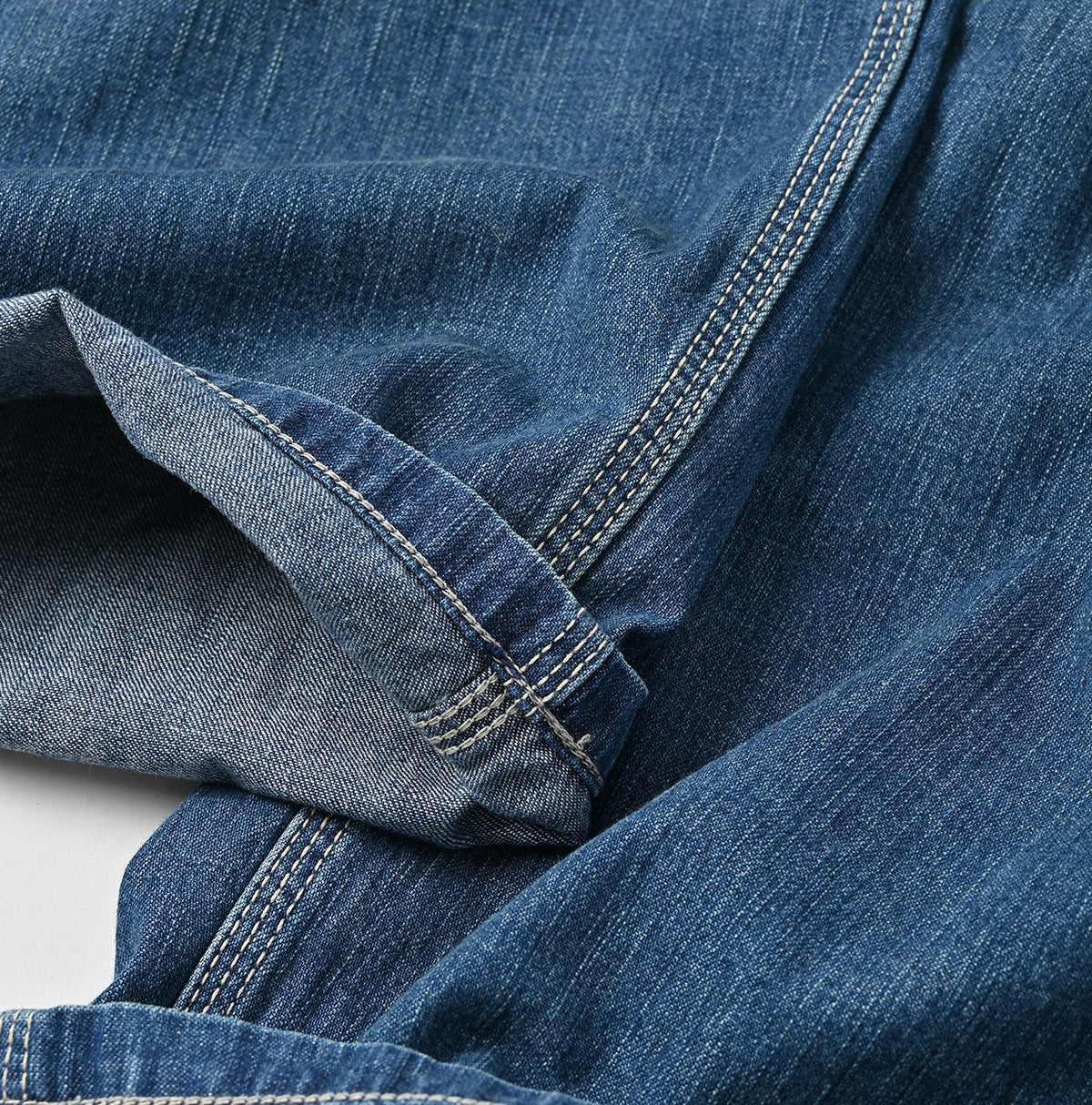 45R Indigo Mugihiko Denim Overall Distressed