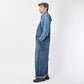 45R Indigo Mugihiko Denim Overall Distressed