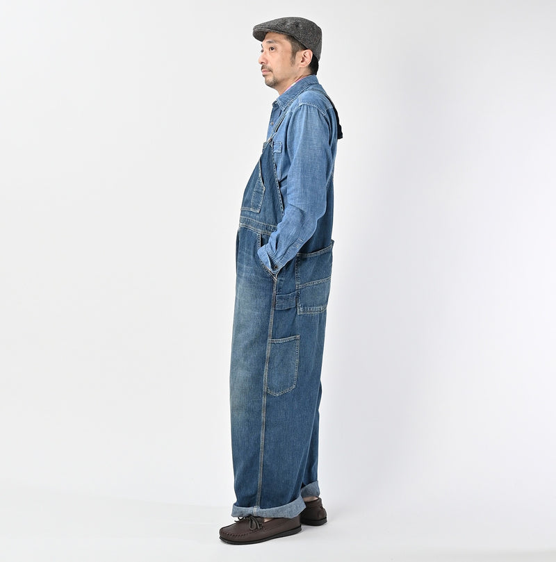 45R Indigo Mugihiko Denim Overall Distressed - Image 3