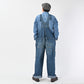45R Indigo Mugihiko Denim Overall Distressed