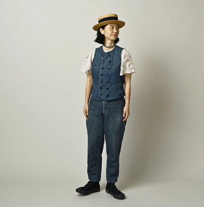 45R Rye Mugi Denim 908 Murahikohime Distressed