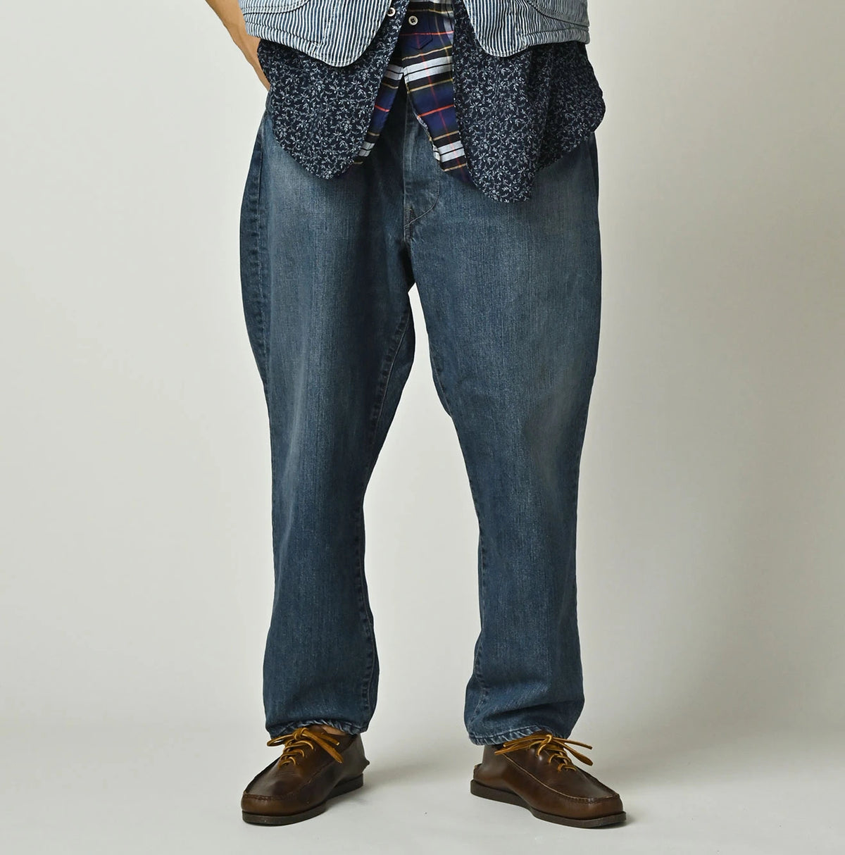 45R Rye Mugi Denim 908 Murahikohime Distressed