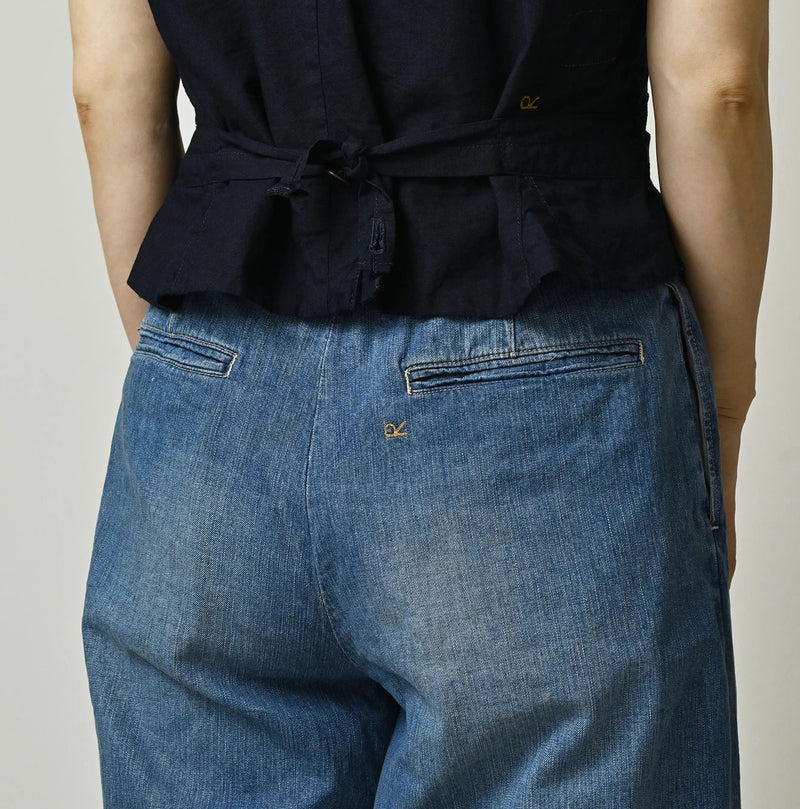 45R Mugi Denim Lucy Bermuda Pants Distressed - Image 9