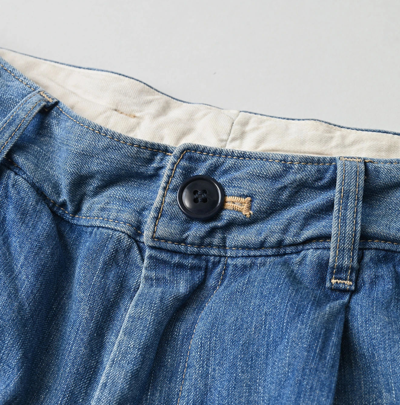 45R Mugi Denim Lucy Bermuda Pants Distressed - Image 13