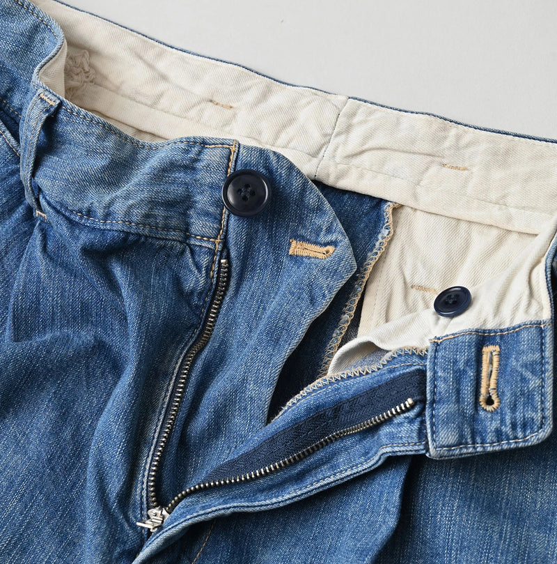 45R Mugi Denim Lucy Bermuda Pants Distressed - Image 15