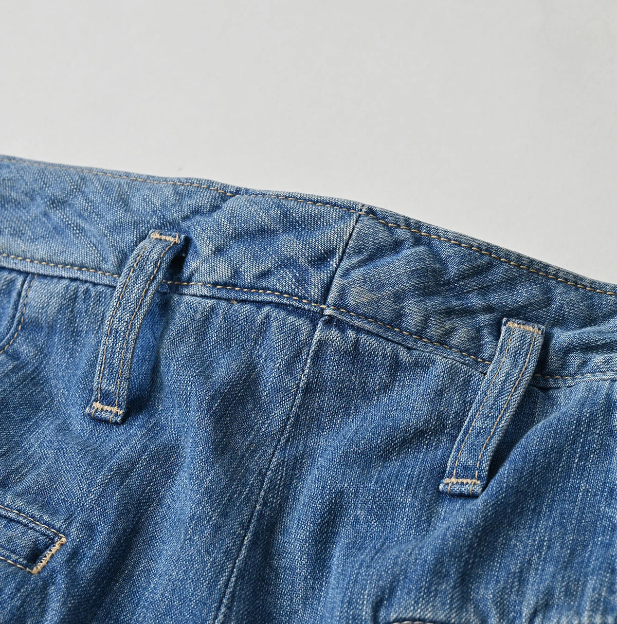 45R Mugi Denim Lucy Bermuda Pants Distressed
