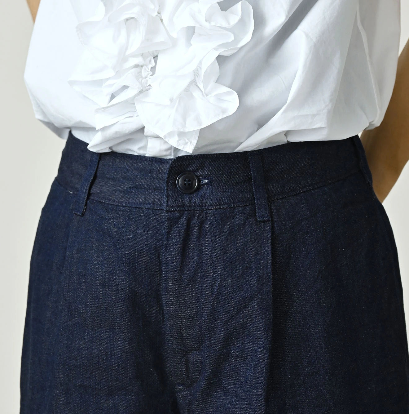 45R Mugi Denim Lucy Bermuda Pants Nou - Image 6
