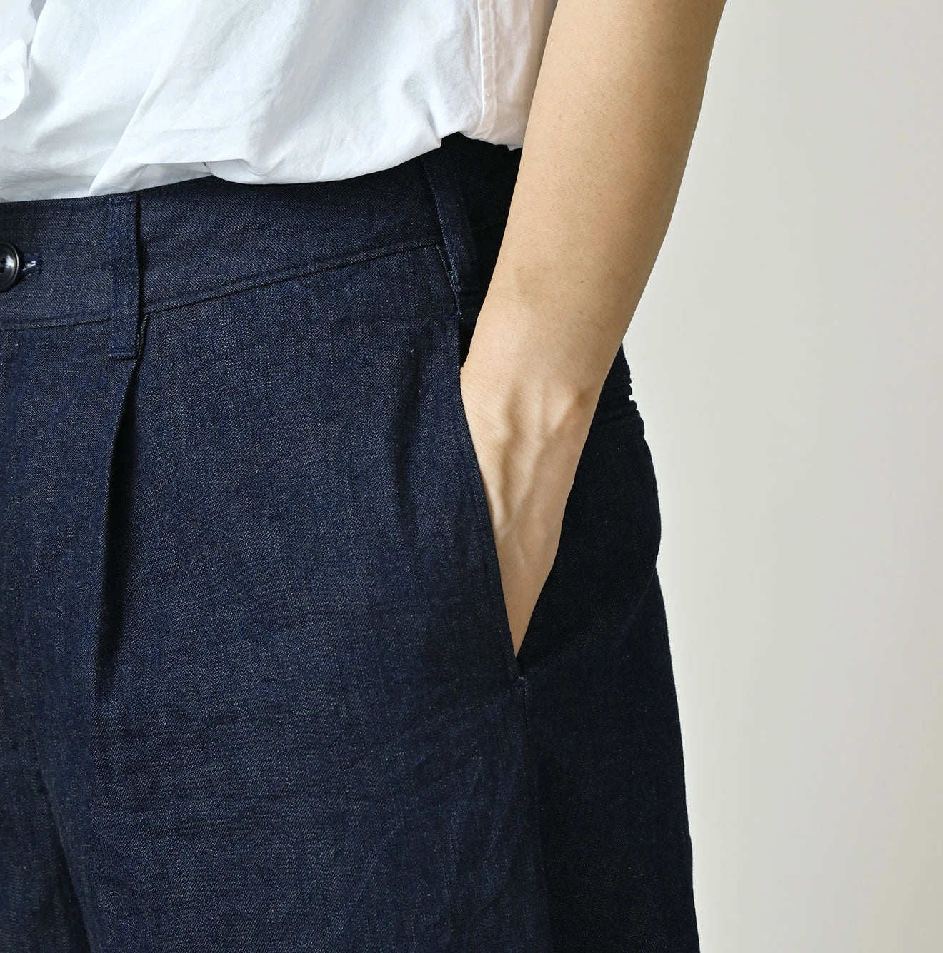 45R Mugi Denim Lucy Bermuda Pants Nou - Image 7