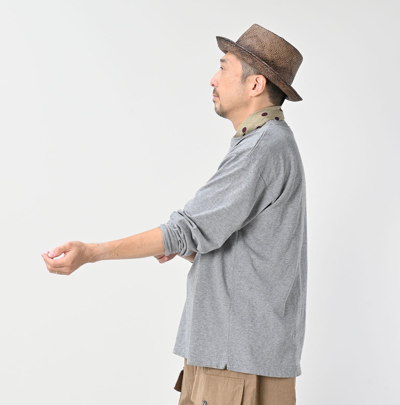 45R Ocean 908 Long Sleeve T-shirt (Top-dyed) - Image 10