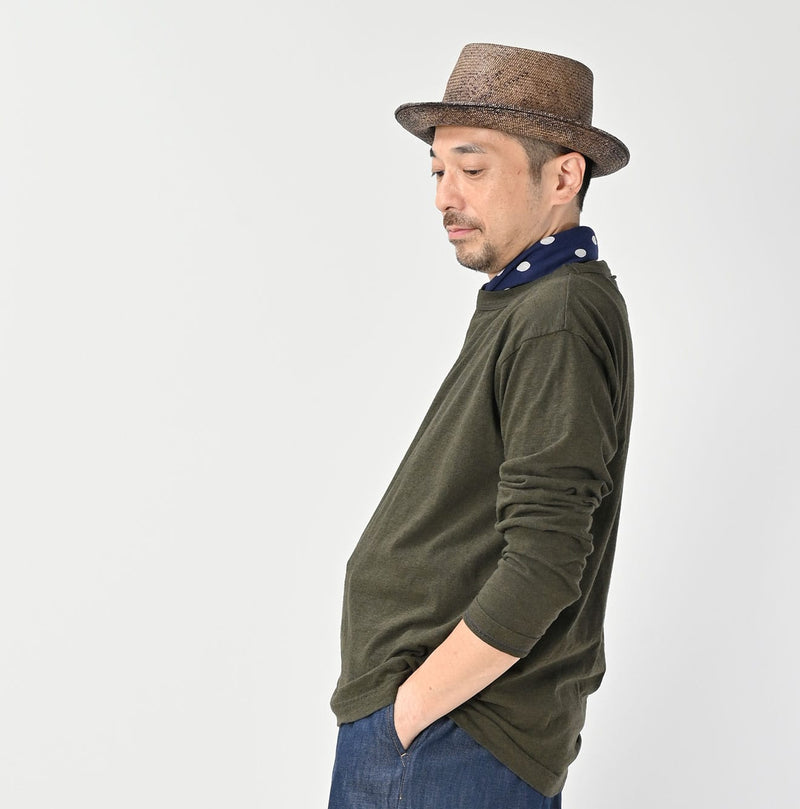 45R 45 Star 908 Long Sleeve T-shirt (Top-dyed) - Image 10