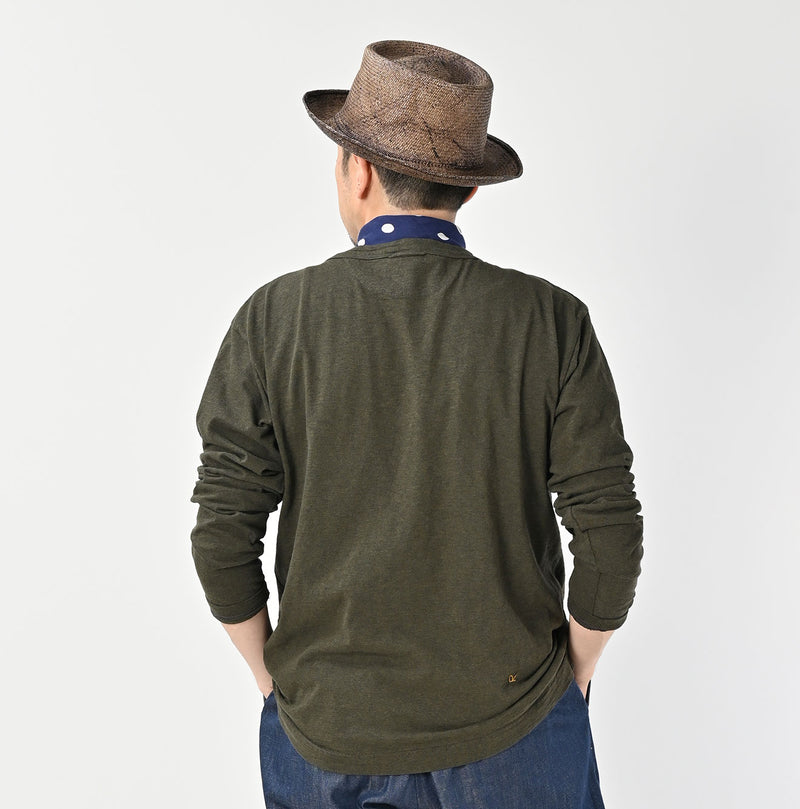 45R 45 Star 908 Long Sleeve T-shirt (Top-dyed) - Image 11