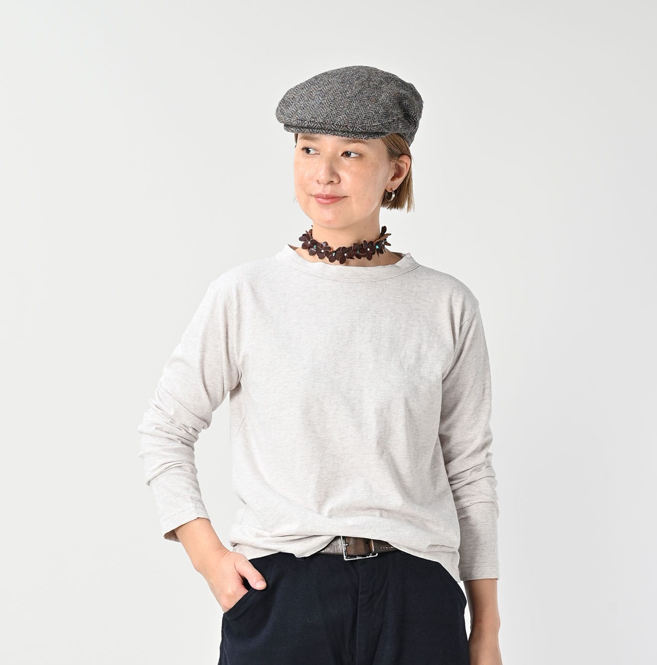 45R 45 Star 908 Long Sleeve T-shirt (Top-dyed) - Image 6