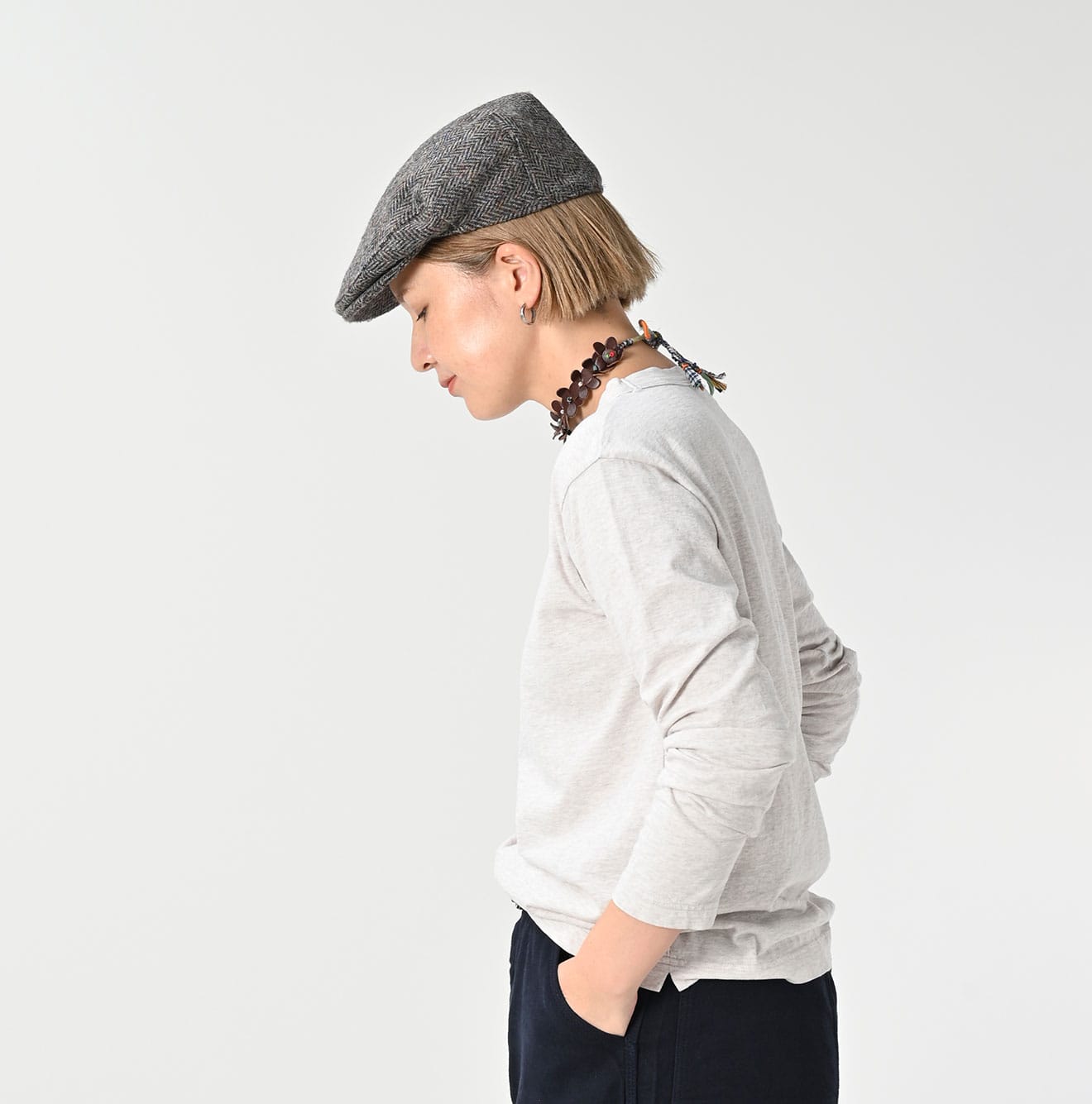 45R 45 Star 908 Long Sleeve T-shirt (Top-dyed) - Image 7