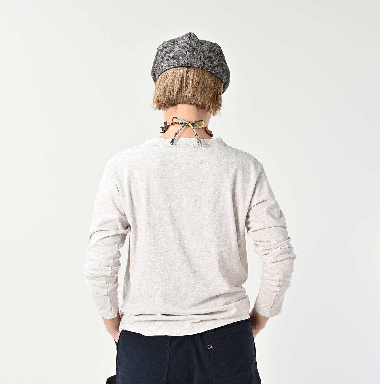 45R 45 Star 908 Long Sleeve T-shirt (Top-dyed) - Image 8