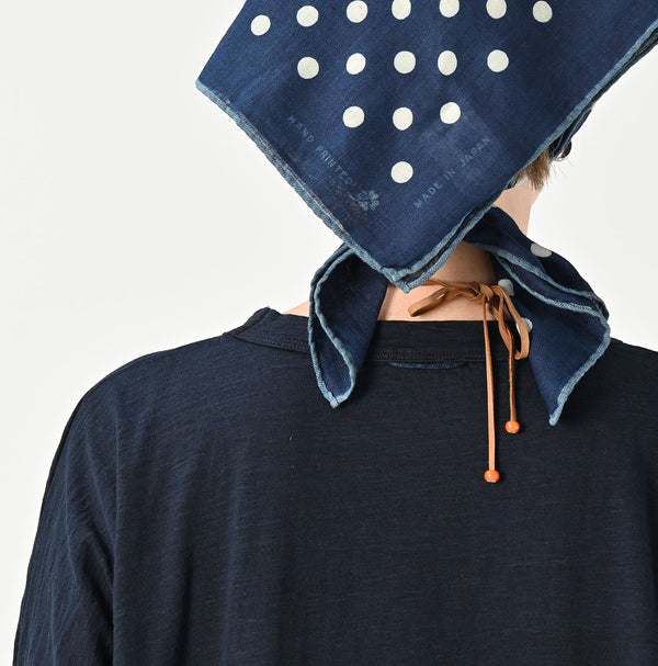 45R Indigo Big Slit T-shirt