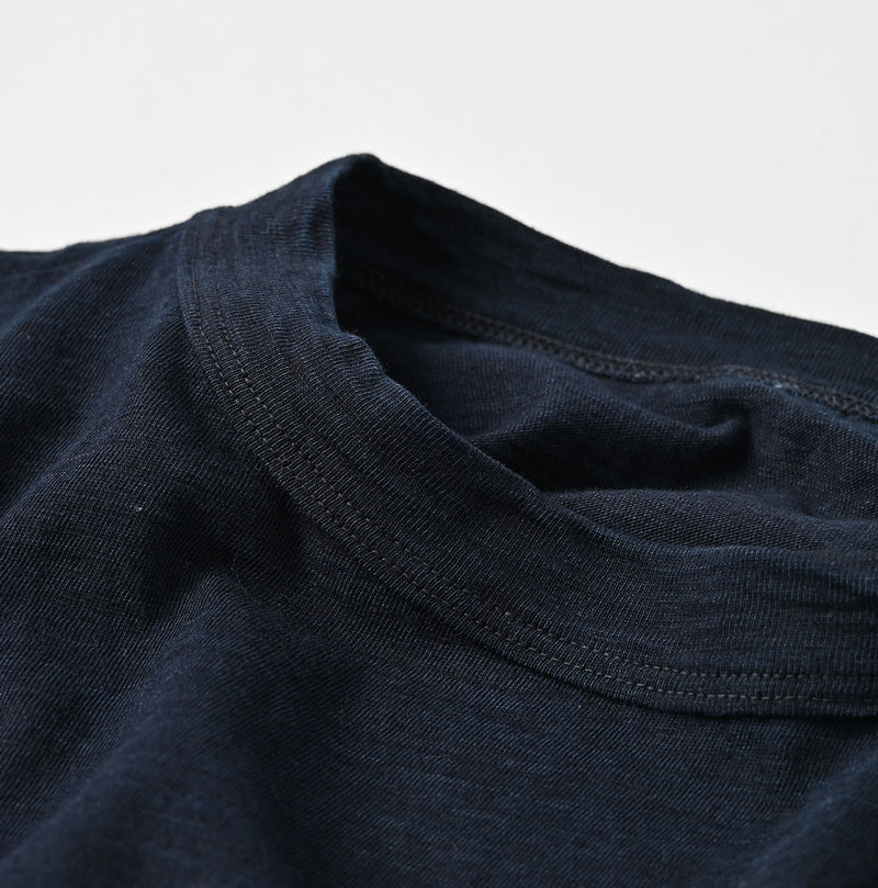 45R Indigo Big Slit T-shirt