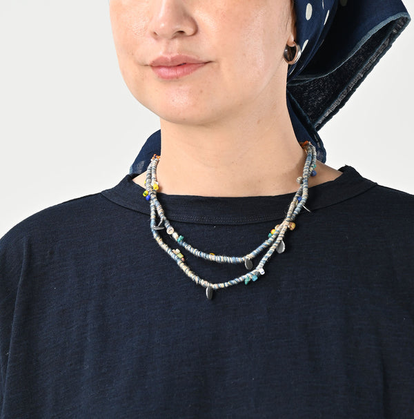 45R Indigo Big Slit T-shirt