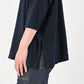 45R Indigo Big Slit T-shirt
